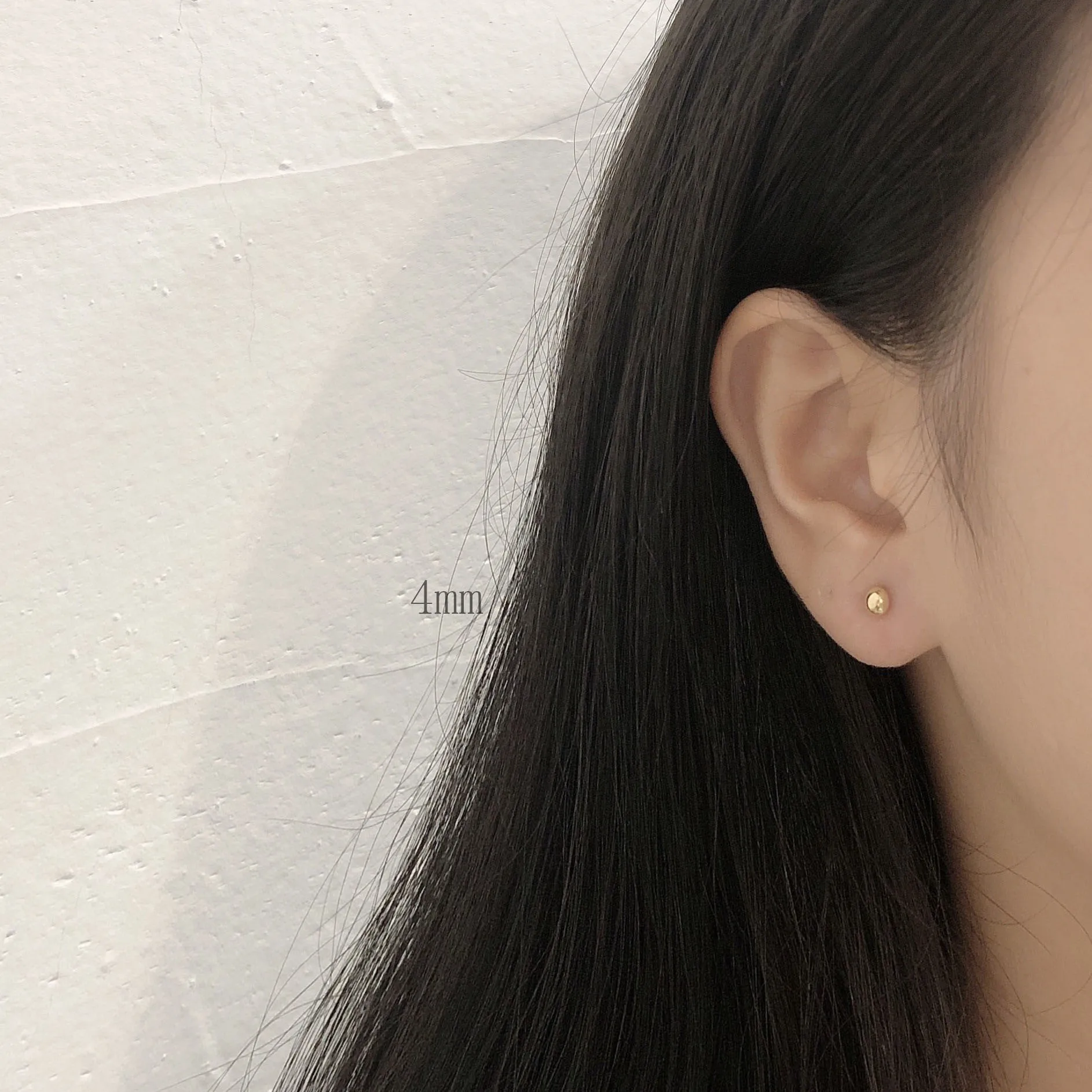 Fashion Gold Color Ball Tragus Cartilage Mini Stud Earrings for