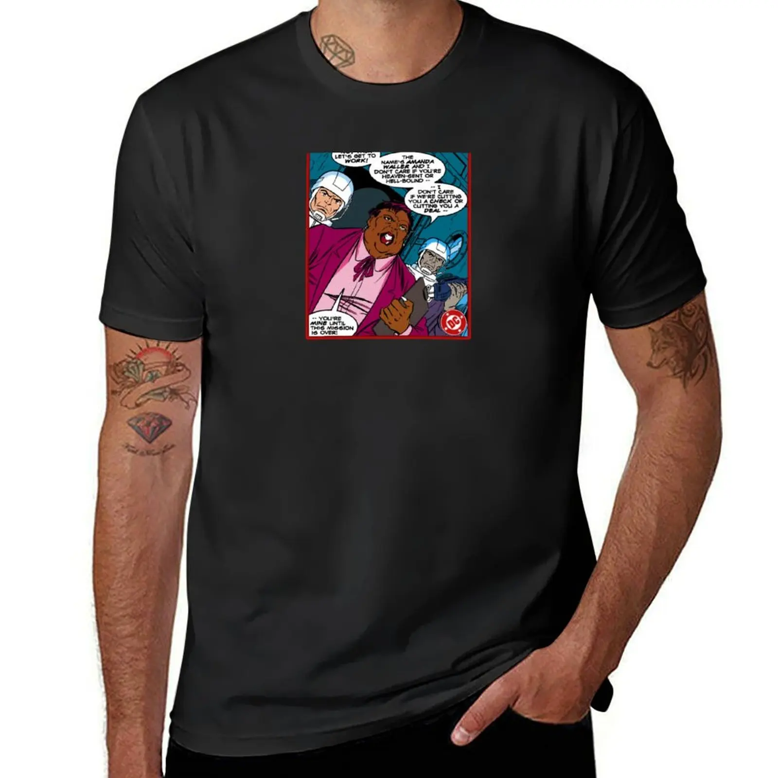 D.C. Comics Random Moment #8 - Red Border - Amanda Waller T-Shirt Aesthetic clothing cute clothes vintage mens workout shirts