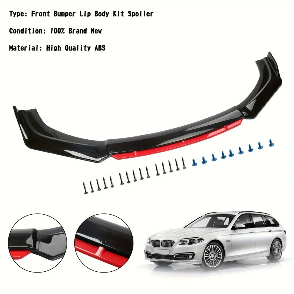 Polypropylene Car Front Bumper Lip Splitter Kit for Sedan Models