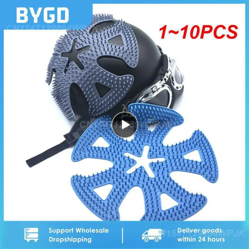 

1~10PCS Helmet Inner Pad Silicone Honeycomb Breathable Ventilation Insulation Mesh Pad Lining Helmet Pad Helmet Accessories