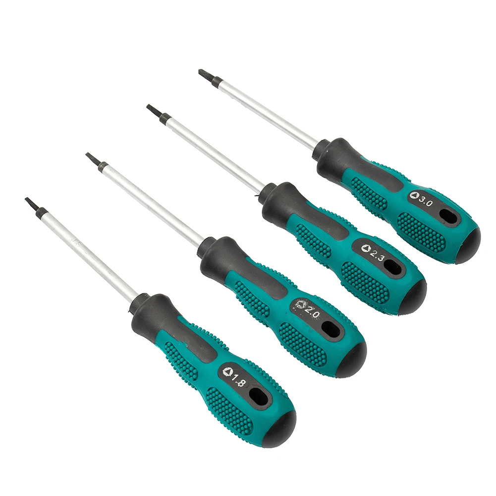 

4Pcs Magnetic Triangle Screwdriver Set 1.8/2.0/2.3/3.0mm Repair Hand Tool Screwdrivers Nutdrivers 4*Triangle Screwdriver