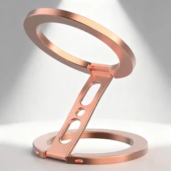 Compact Dual - Sided Magnetic Phone Holder (Rose golden)