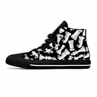 Checkmate Chess Pieces Board Pattern Cool Fashion Casual Cloth Shoes High Top Comfortable Breathable 3D Print Men Women Sneakers 2