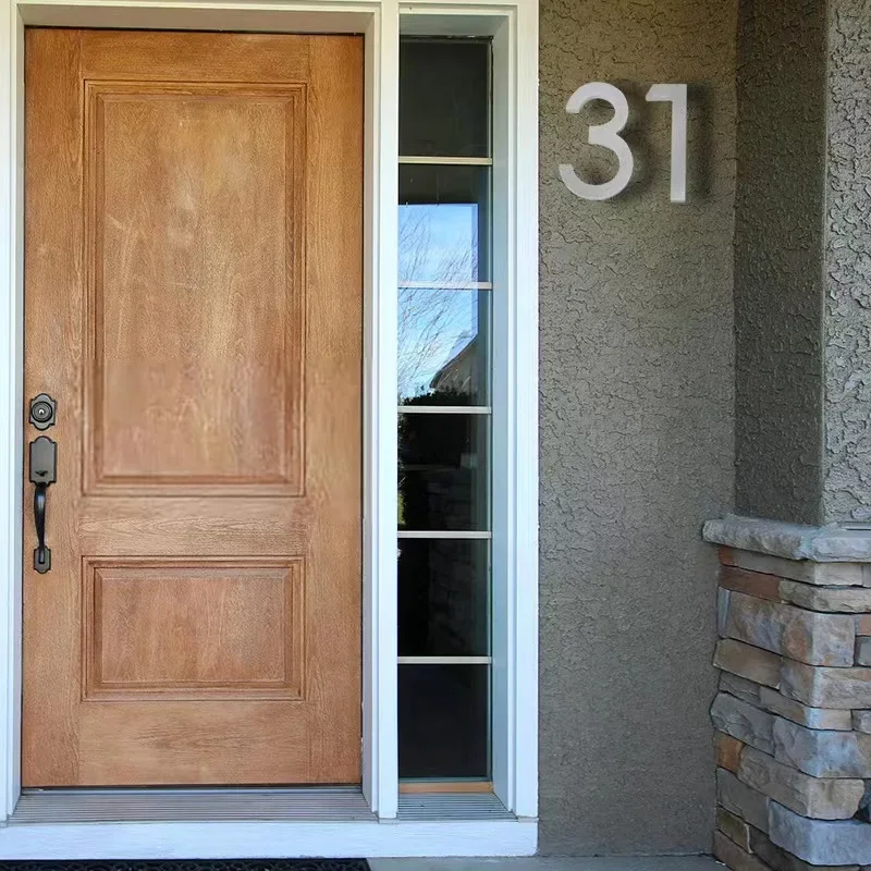 5 Inches Floating House Number Modern Door Numbers Outdoor Mailbox Yard Home Wall Garage Gate Nail Kit Anti Rust house number signs house numbers number plate