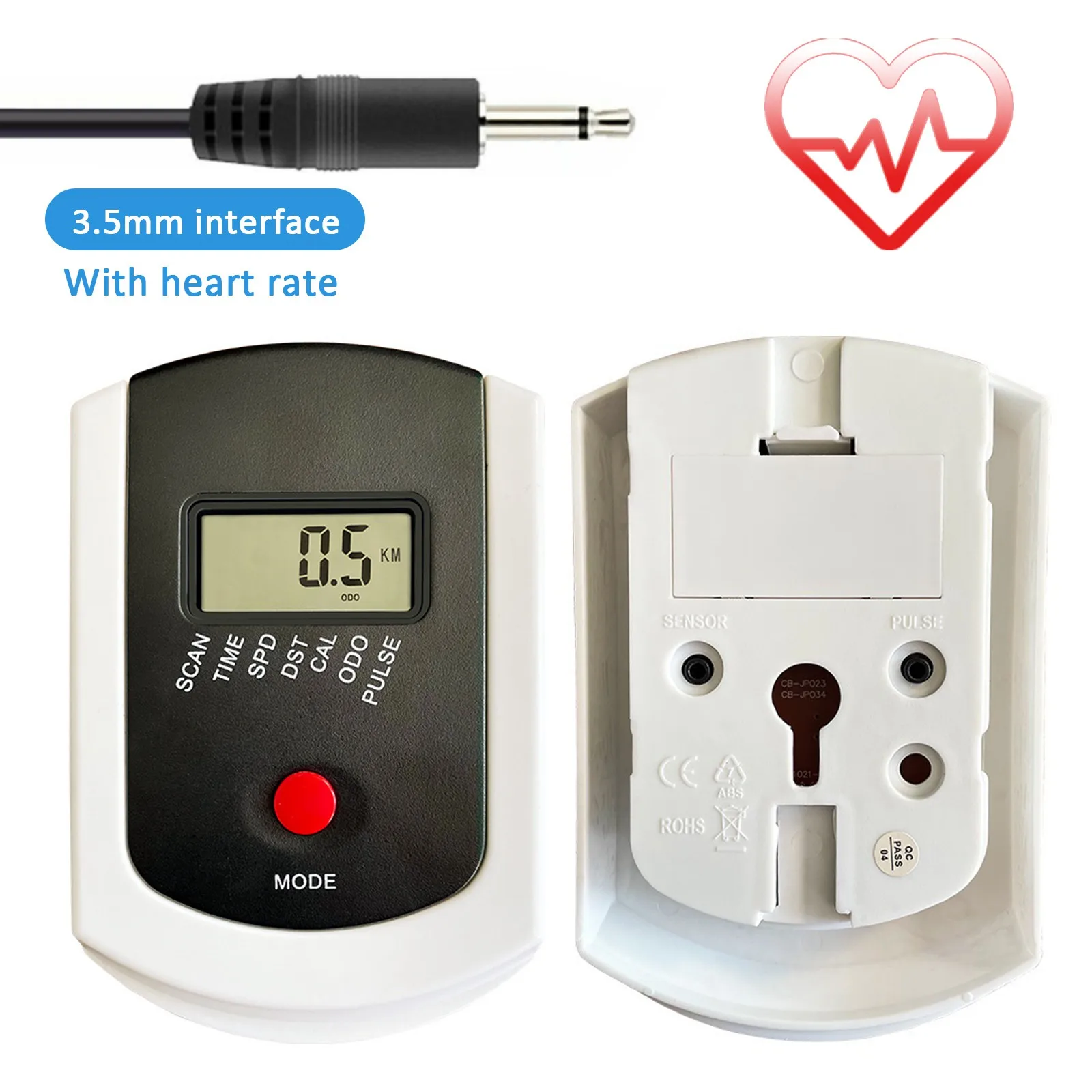 

Monitor Speedometer W/ Heart Rate for Fitness Stationary Bikes, Magnetic Bike