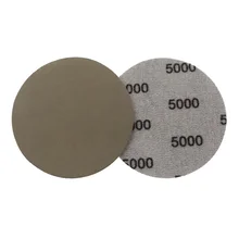 

25pcs 3inch Sandpaper Circular Wet Dry Sanding Papers 5000 Grit Black Silicon Carbide Grinding Disc Polishing Pad Woodworking