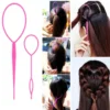 Hair Styling Comb Set Teasing Hair Brush Triple Teasing Comb Rat Tail Combs Edge Brush Hair Tail Tools Braid Tool Loop 4