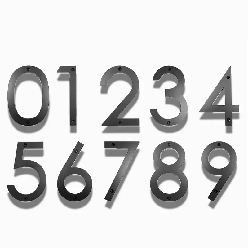 House Number Signs 12-15 Cm 3D Alphabet 5-6 Inch Digital Welcome Address Front Door