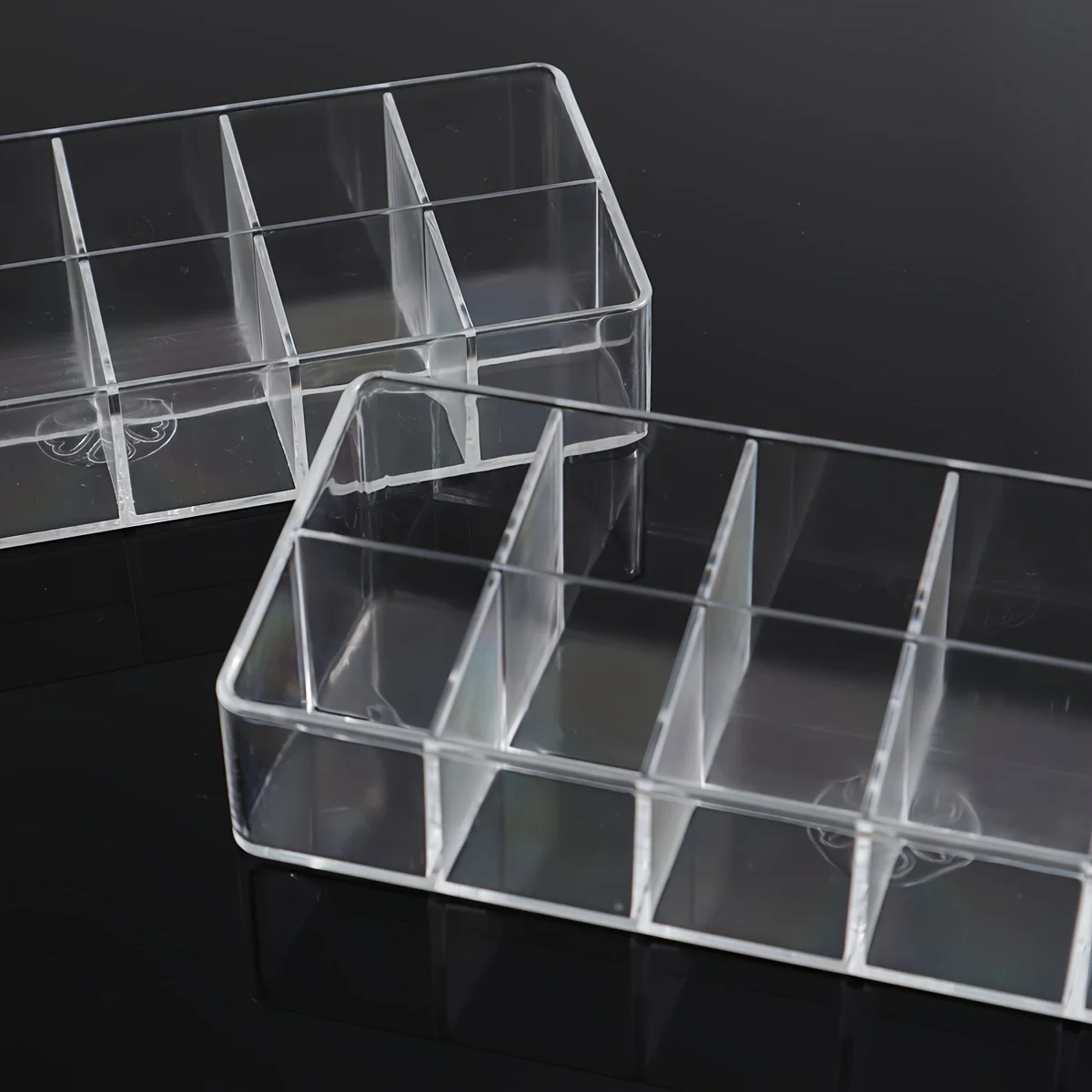 2/3pcs Clear 12 Grid Lipstick Stand Case Makeup Organizer Storage Box Lipstick Display Holder Cosmetic Jewelry Organizer Box 2