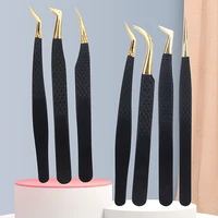 1Pc Anti-static Stainless Steel Eyelashes Tweezers Lashes Extension Supplies Industrial Precision Eyebrow Tweezer Makeup Tools 1