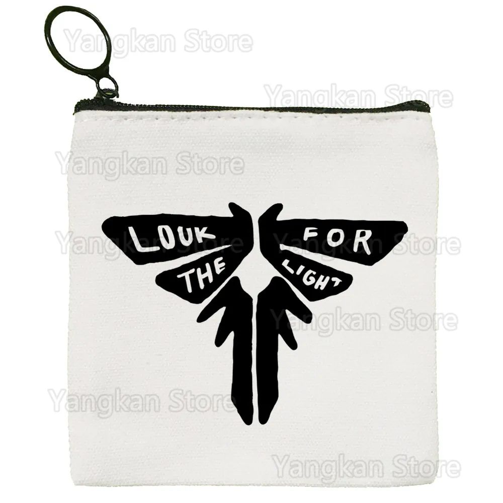 Coin purse coin wallet Fireflies The Last Of Us Canvas Coin Purse Key Case Lady Bag Coin Storage Bag
