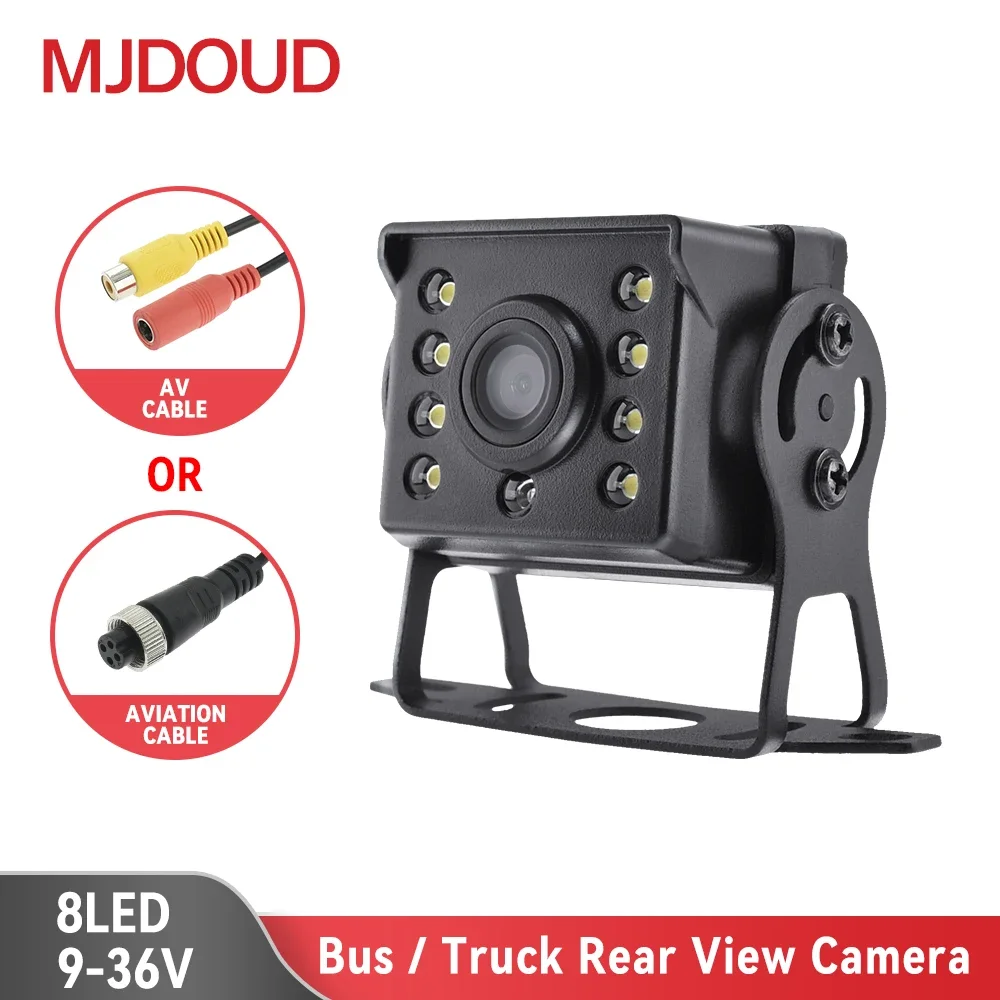 MJDOUD 자동차 후면보기 카메라 트럭 Paking 12-24V 버스 야간 투시..