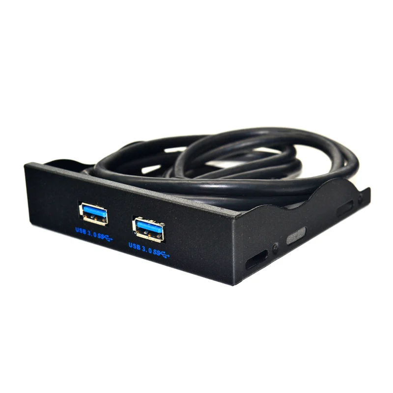 BTBcoin USB 3.0 ���� �г�, USB 3.0 ��� Ȯ�� ���̺� �����, PC ����ũž�� �ݼ� �귡Ŷ, �÷��� ����, 20 ��, 2 ��Ʈ, 3.5 ��ġ, ����ǰ