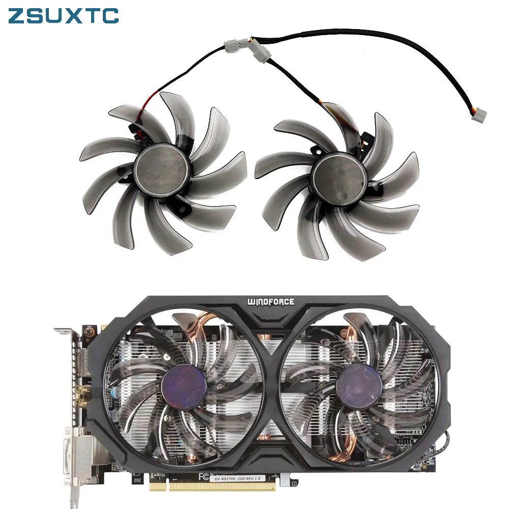 Sostituzione Ventola Di Raffreddamento Muslimah Da 95Mm Per Scheda Grafica Gigabyte Hd 7850 Radon R9 270 Gtx 670 650 660Ti 550 T129215Sm
