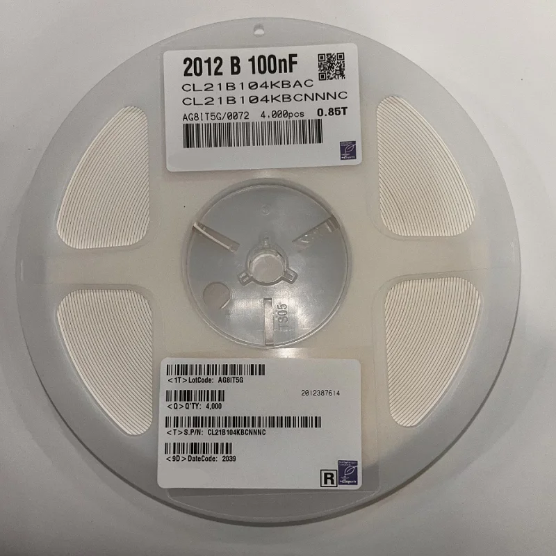 

4000 шт., новинка 0805 100nF 50v X7R K 10% 2012 104K CL21B104KBCNNNC