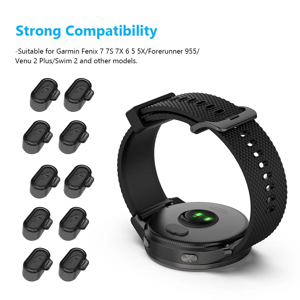 ガーミン Garmin 充電 ポート シリコン 防塵 カバー 3個セット 黒 