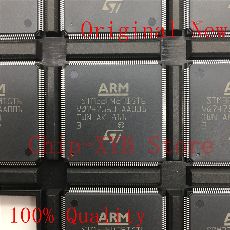 

STM32F429IGT6 1PCS Microcontroller 32-Bit Single-Core 180MHz 1MB FLASH 176-LQFP STM32F New Original IC In Stock