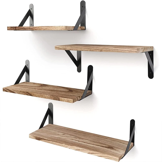 Étagères flottantes pour mur, étagères, étagère murale en bois pour salon, salle de bain, chambre à coucher, cuisine, décoration de la maison 1
