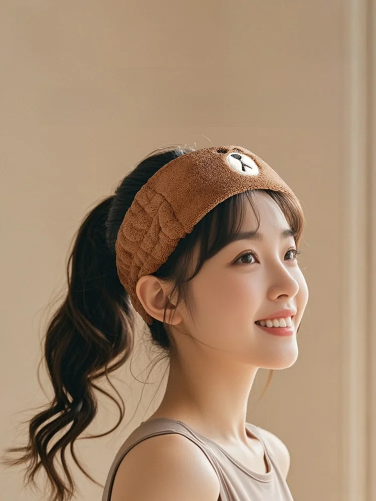 귀여운 헤어밴드 헤어밴드 귀여운 마스크팩 여성용 브라운베어 방수 헤어밴드 헤어밴드 머리띠 머리띠 헤어밴드 머리띠 헤어밴드 머리띠 헤어밴드