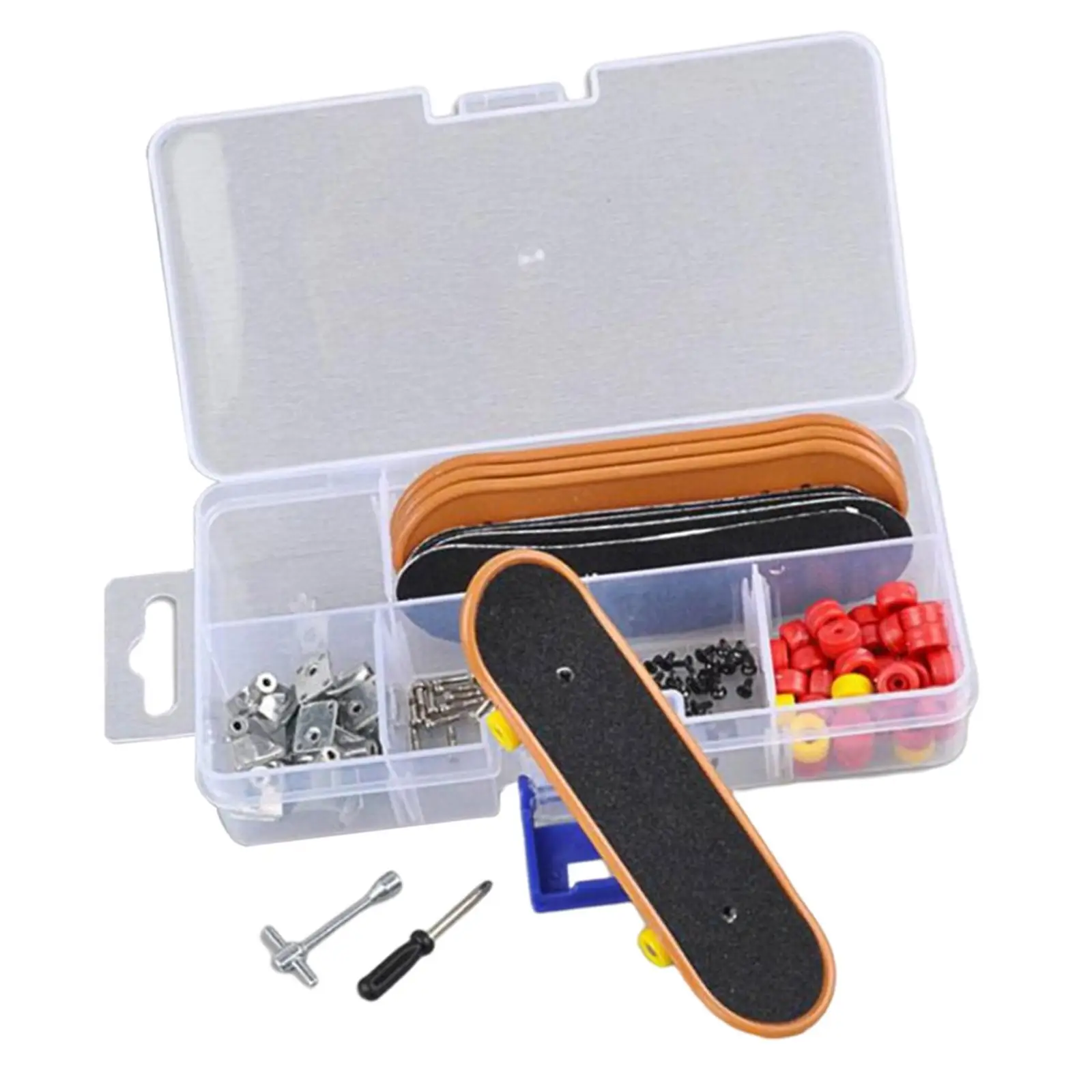 5pcs/set Mini Finger Scooter Set Mini Finger Skateboard with Pants and