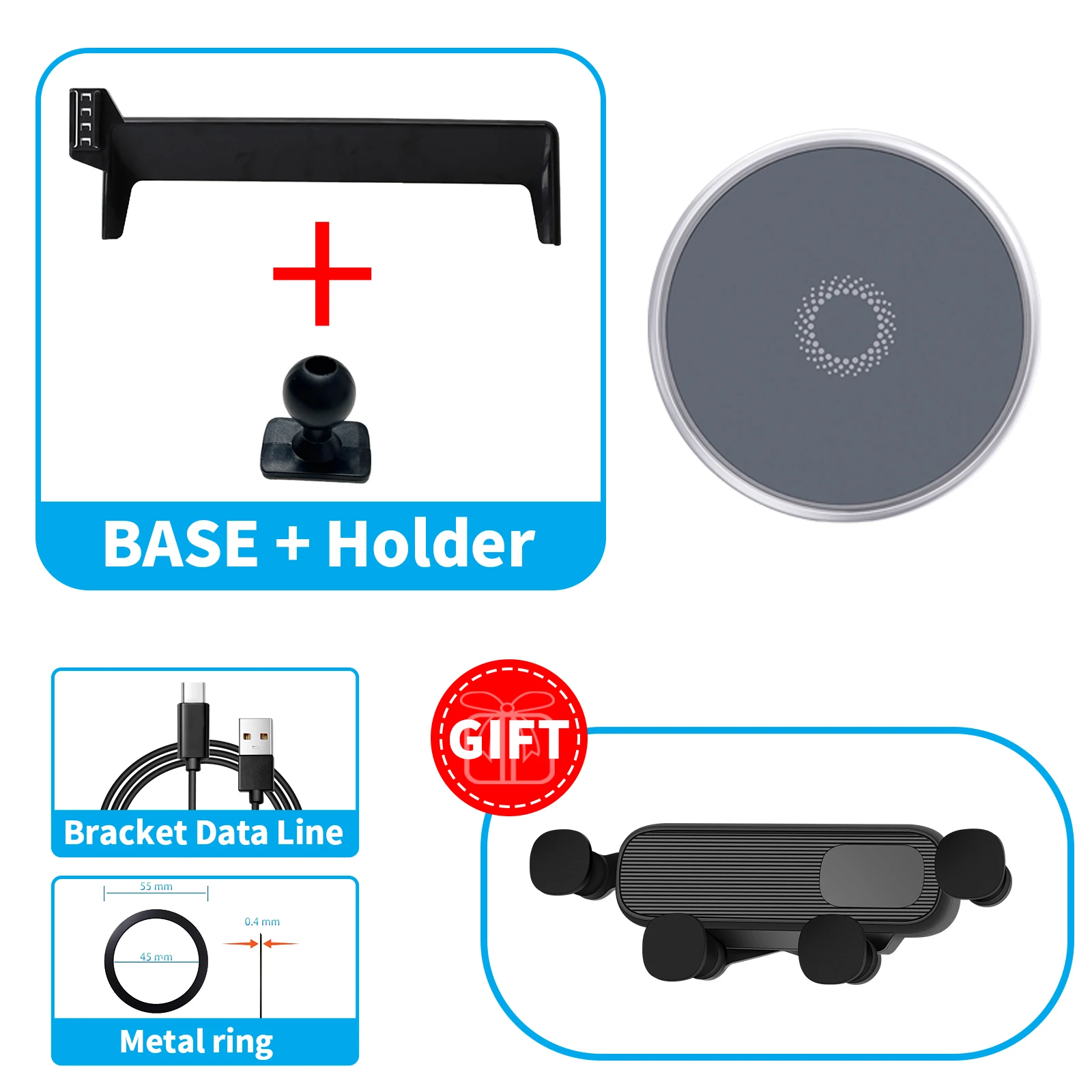 Support Téléphone De Voiture Universel Pour Volkswagen VW Tiguan 2012-2016 - Grille