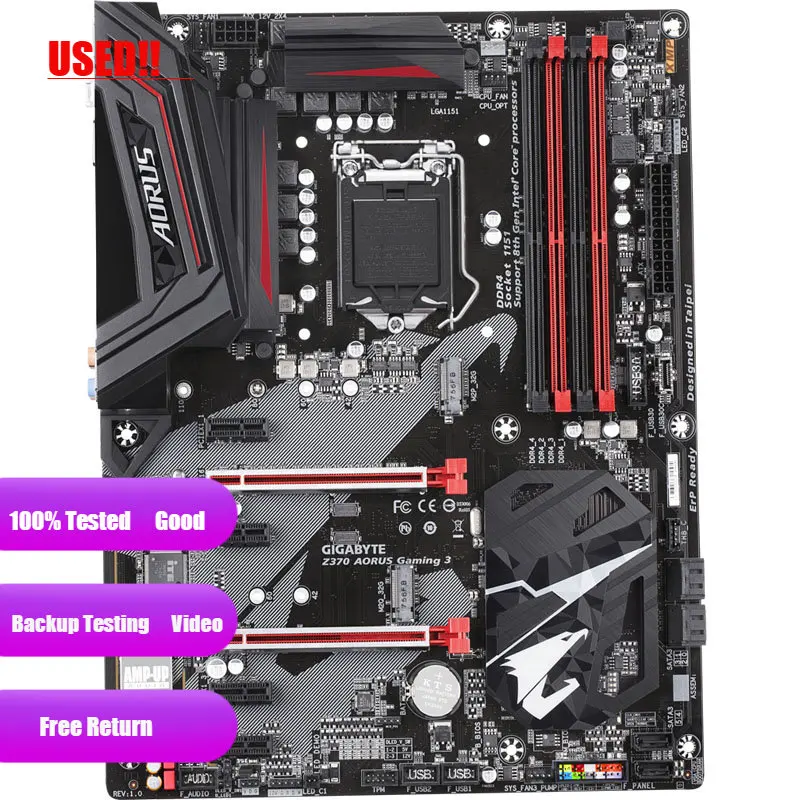 Gigabyte Z370 Aorus Gaming 3 Intel Lga1151 Atx 2Xm. 2 Anteriore Usb 3.1 Rgb Fusion Fan Stop Crossfire Schede Madri