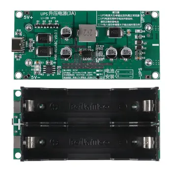 Type-C 15W 3A FAST CHARGE UPS แหล่งจ่ายไฟ/18650 แบตเตอรี่ลิเธียมโมดูลชาร์จ DC-DC Step Up Booster Converter 5V 9V 12V 1