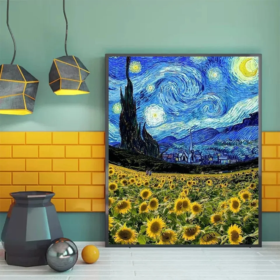 Stampa artistica da parete su tela rustica con girasole giallo in vaso marrone con fiori di fattoria per soggiorno, camera da letto, decorazione per la casa, dipinti incorniciati da appendere alle