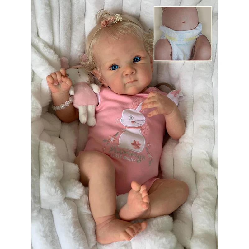 45CM 실리콘 다시 태어난  인형 뿌리 머리카락이있는 베티   소녀 손으로 그린 ??피부 많은 세부 사항 정맥 Bebe Reborn muneca