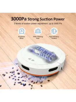 Smart, Wireless, And Efficient Multifunctional Vacuum Cleaner Robot With Powerful Cleaning Capabilities, Designed For Long-Lasti 6