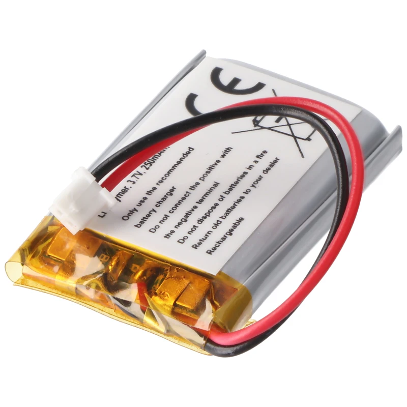 Batteria Li-Po 3.7V 85mA 401030 Per Auricolari Plantronics M20 M25 M50 M55 M70 M90 ML12 ML18