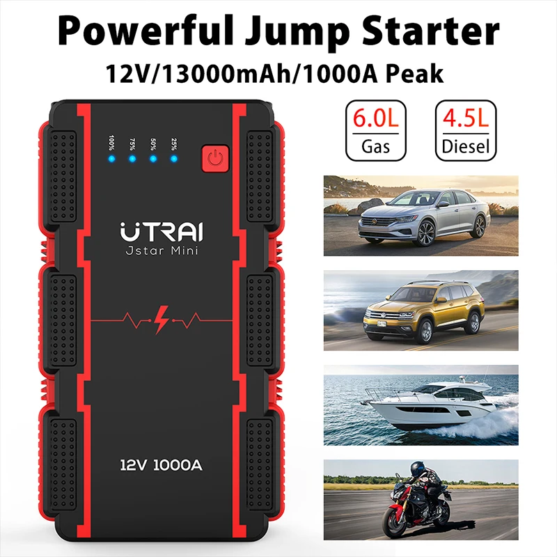 Source Utrai — batterie de secours de voiture 12v, dispositif de démarrage  d'urgence, avec briquet électrique on m.alibaba.com