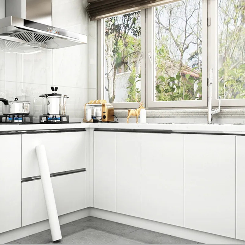

Kitchen Cabinet Door Wall Stickers Waterproof Furniture Refurbishment Oil Resistant Self Adhesive Wallpaper DIY Home Decor Vinyl