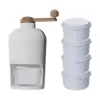 Mini Hand Crank Ice Crusher Snow Cone Machine with Ice Cube Tray Portable Ice Snow  for Kitchen, Bars, Restaurants 4