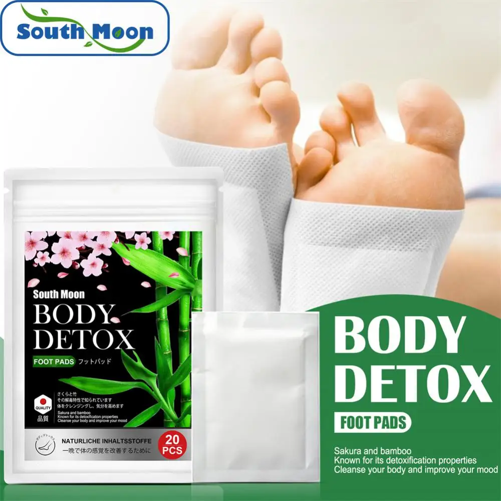 2022 New Detox Foot Patch Natural Bamboo Pads Patches With Adhersive
