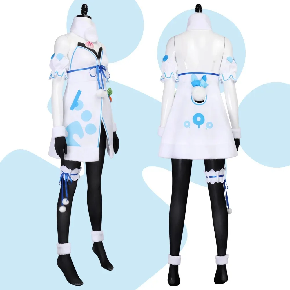 VTuber: Hololive Usada Pekora | Bunny Girl Cosplay Costume 39 Hololive Pekora Bunny Girl Cosplay Costume for Women (Unofficial)