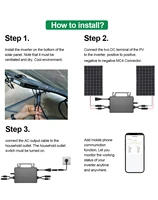 SUKFLOW 1000W Grid Tie Micro อินเวอร์เตอร์พลังงานแสงอาทิตย์ MPPT อัตรากําไรจาก 22-55V อัจฉริยะ PURE Sine WAVE อินเวอร์เตอร์สําหรับ AC 220V 3