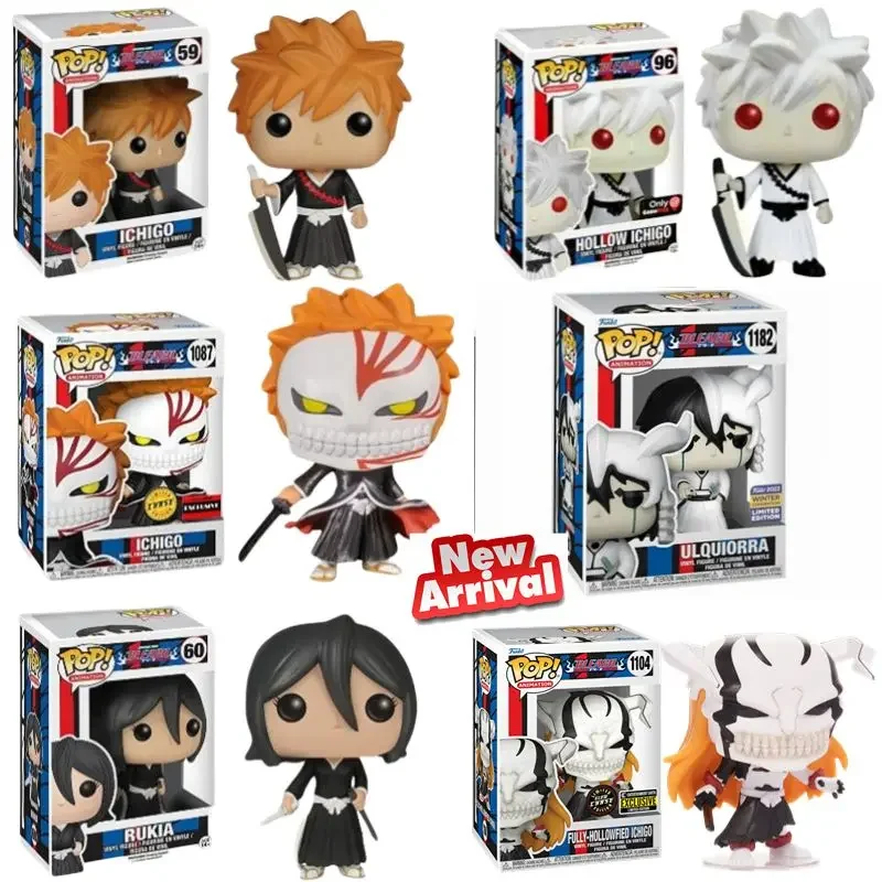 thumbnail image 1 of Figuras de vinilo de la colección de muñecos Funko POP Animation BLEACH HOLLOW ULQUIORRA 1182# ICHIGO 96# 59# ICHIGO 1087# RUKIA 60#, 1 of 5