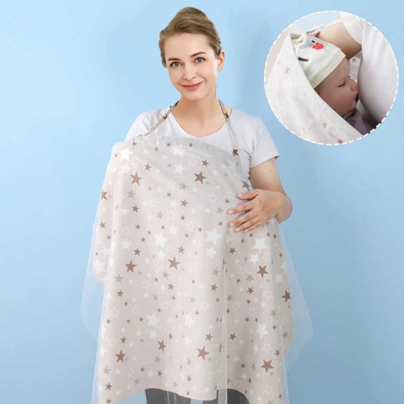 Privacy Nursing Apron Nursing Cover Cotton Breastfeeding Cover Muslin Coverall