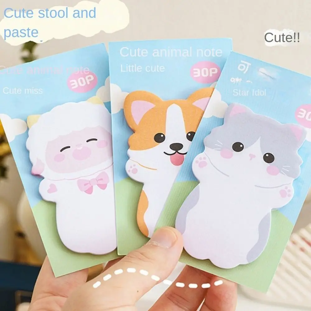 

Sheep Animal Memo Pad Bookmarks Cartoon Bear Dog Message Paper Posted Kawaii Sticky Notes Stationery