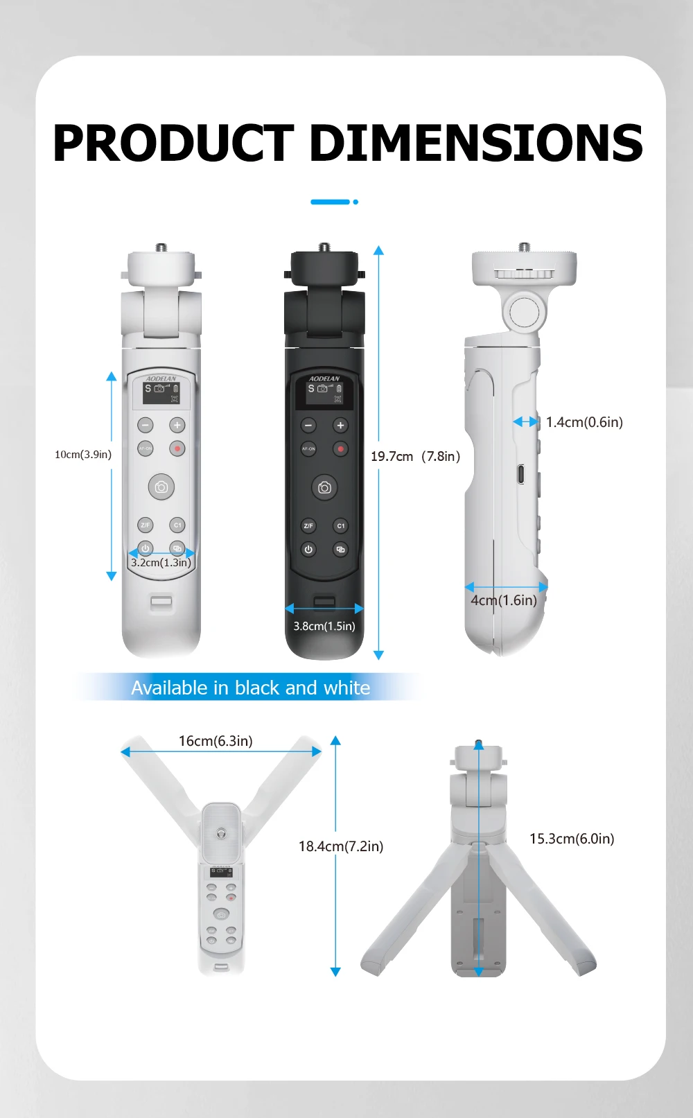 For Sony Camera Wireless Remote Control Rechargeable Shutter Release with OLED S