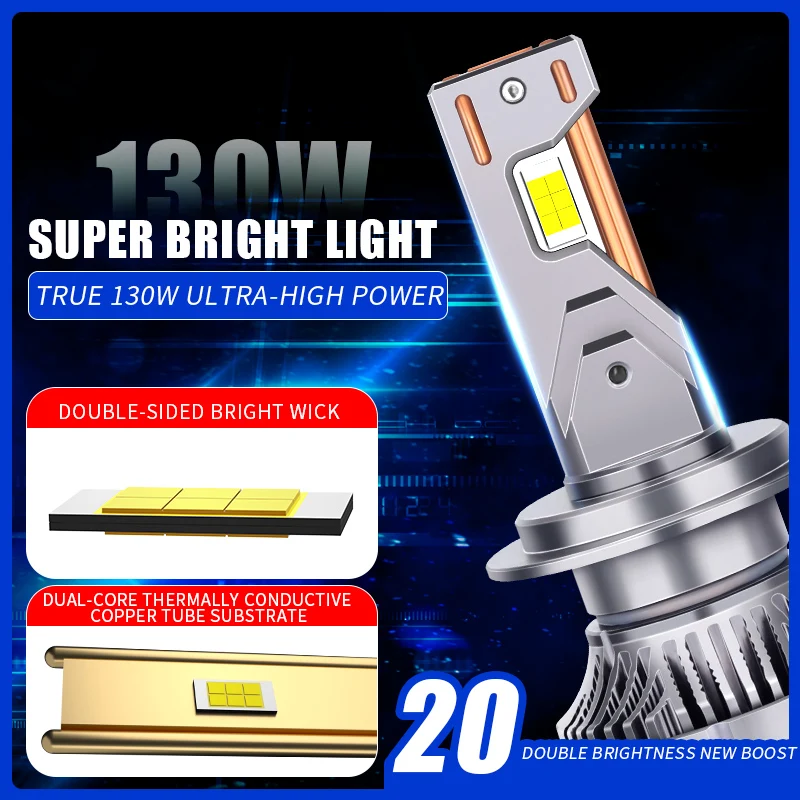 Turbo H7 Led H4 H1 H7 HB4 HB3 9005 9006 lamp canbus Headlight Bulbs Car Auto Fog light 39800LM Nebbia 3570 12V 6000K 4300K