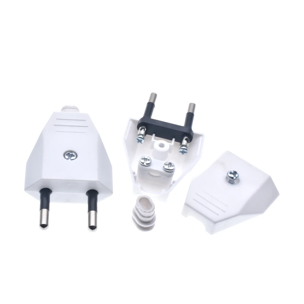 Rewirable European 2-Pin Wireless Male Plug, 250V 2.5A CE Certified