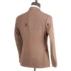 Cenne Des Graoom 2024 New Elegant Brown Double Breasted Suits for Men Hand Sewn Buttons 2 Pieces Set High Quality Wedding Party 5