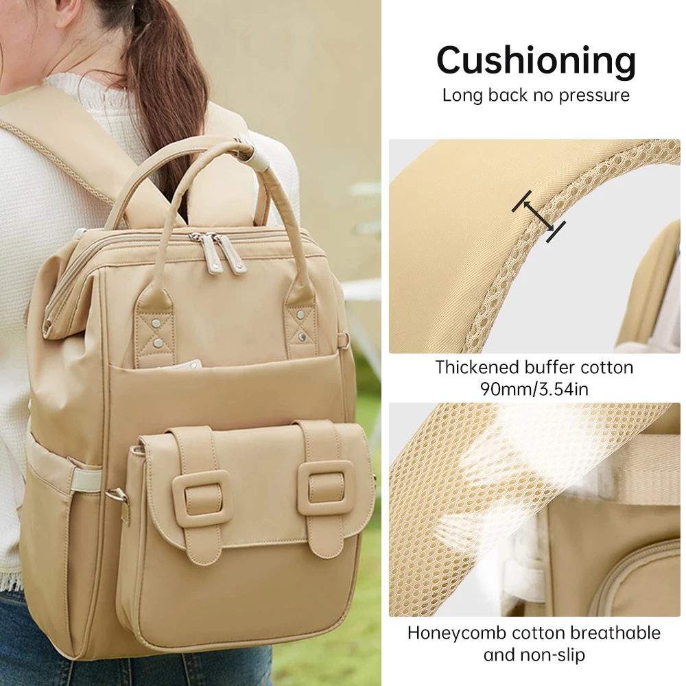 21in Large Diaper Bag Backpack for Baby Girl Boys with Wet Dry Bag Lightweight Cute Waterproof Travel Mom Dad Diaper Bag 2