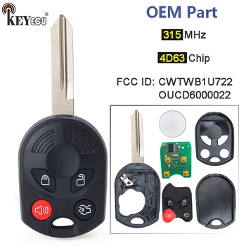 Keyforkess 315MHz 4 d63 40Bit Chip muslimed6000022 OEM Board Remote Key Fob per Ford Fusion Expedition Mustang Taurus HA Blade