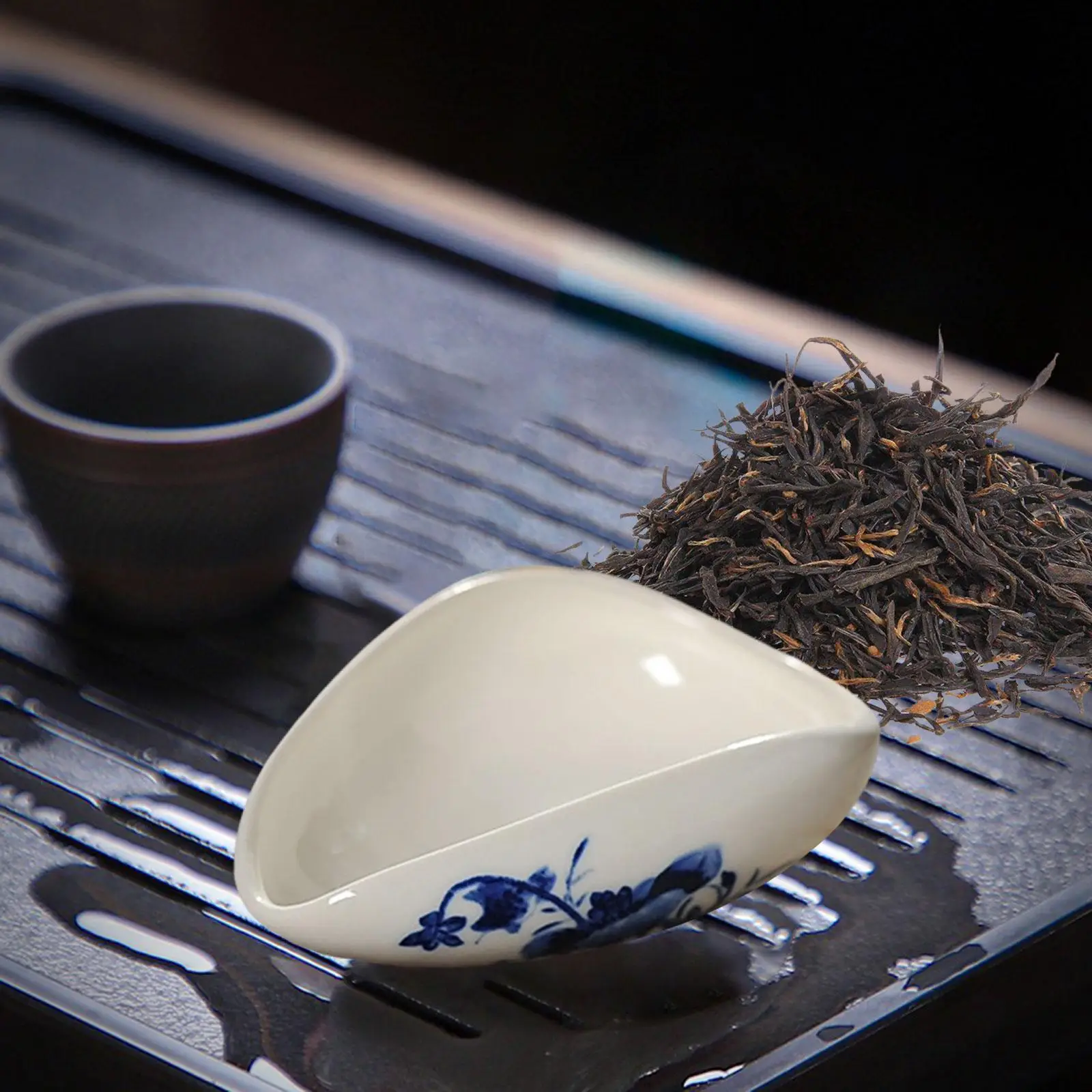 Ceramic Dosing Vessel Nuts Salt Porcelain Spice Portable Single Coffee Tray for Buffet Office Household Hotel Barista Tools