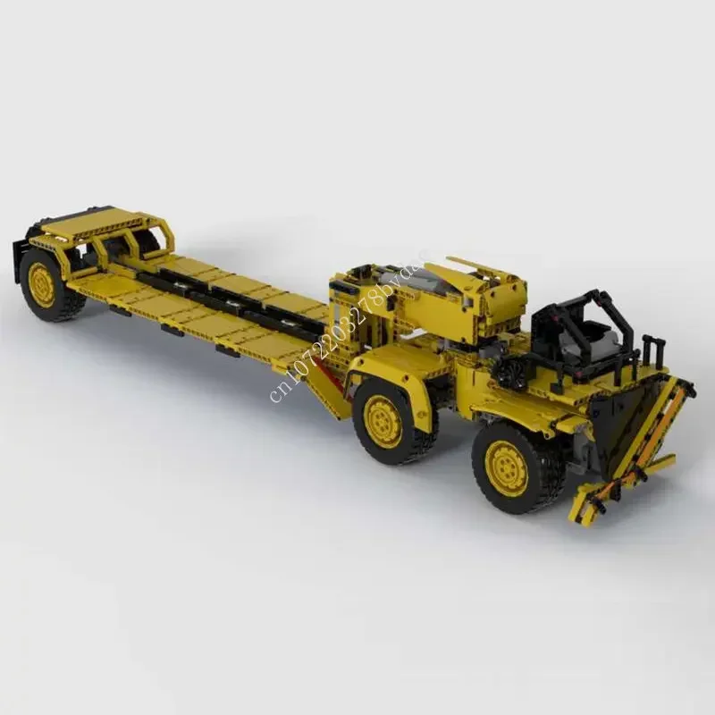 1604 шт. высокотехнологичная Механическая горная машина MOC, трейлер Lowboy, модель грузовика, строительные блоки, технические кубики, креативная сборка, игрушка, подарки