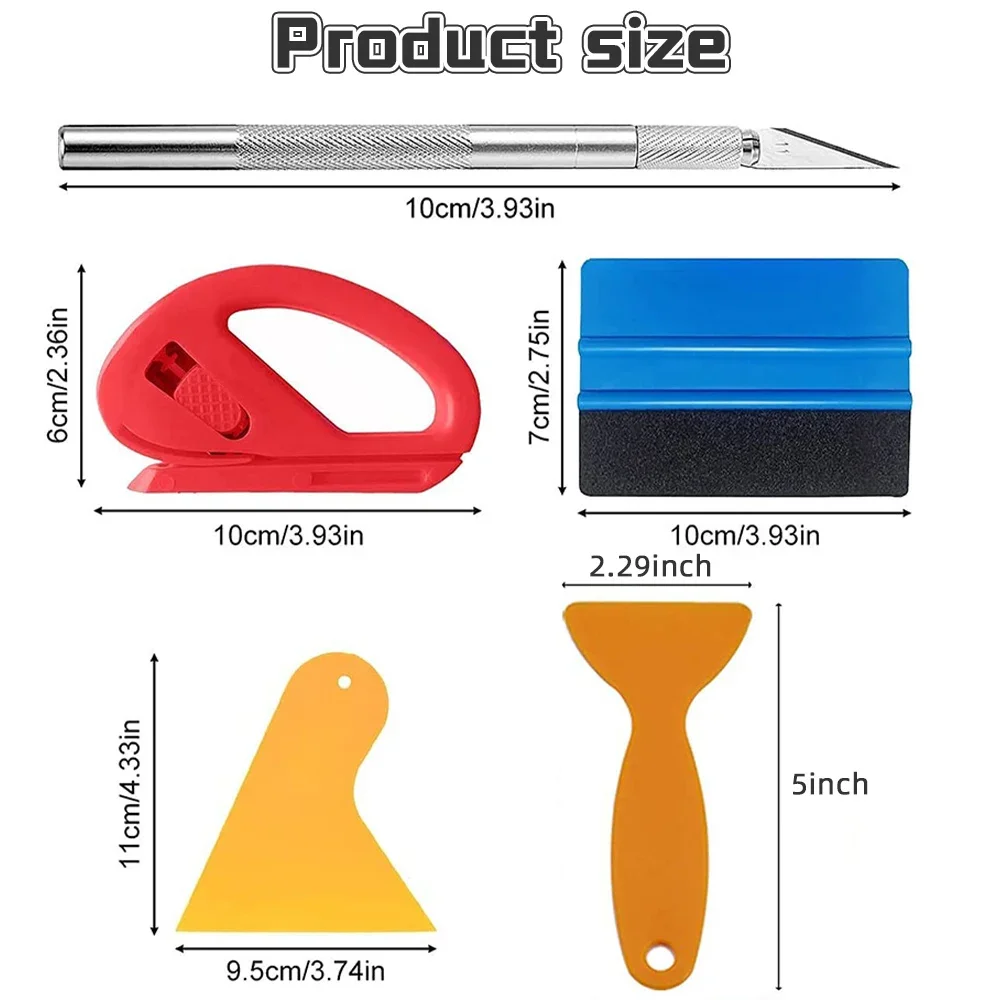 Car Wrapping Tools Window Tinting Squeegee Vinyl Squeegee Window Tint Squeegee Car Vinyl Scraper Automotive Film Tools 2-8Pcs Car Film Wrap Tools Kit Squeegee Set Vinyl Scraper Cutter for Vehicle Window Tint Wrapping Tools Spatula