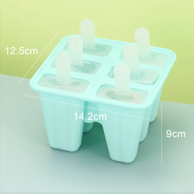 Silicone Popsicle Mold Set - Reusable, BPA-Free, Easy-Release Ice Pop Makers (6 Pieces)